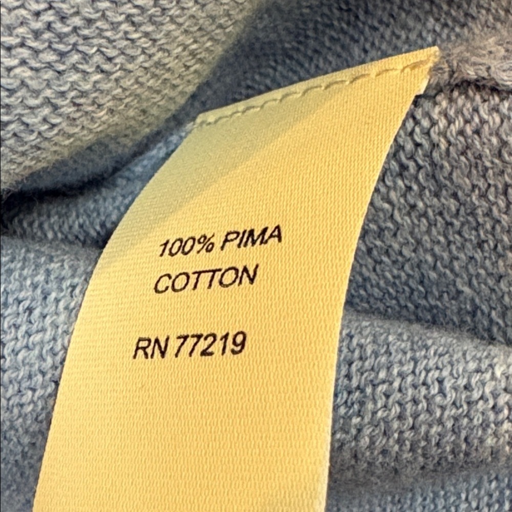 Nwt Men’s Wearhouse X Joseph Abound Xl Pima Cotton Blue Lightweight Sweater — image 6 of 8